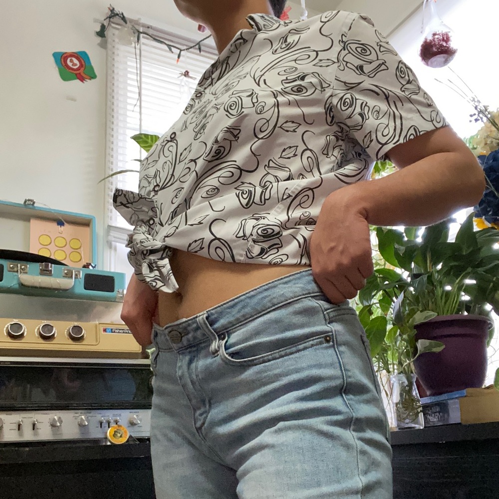 Abstract Art Button Up Shirt